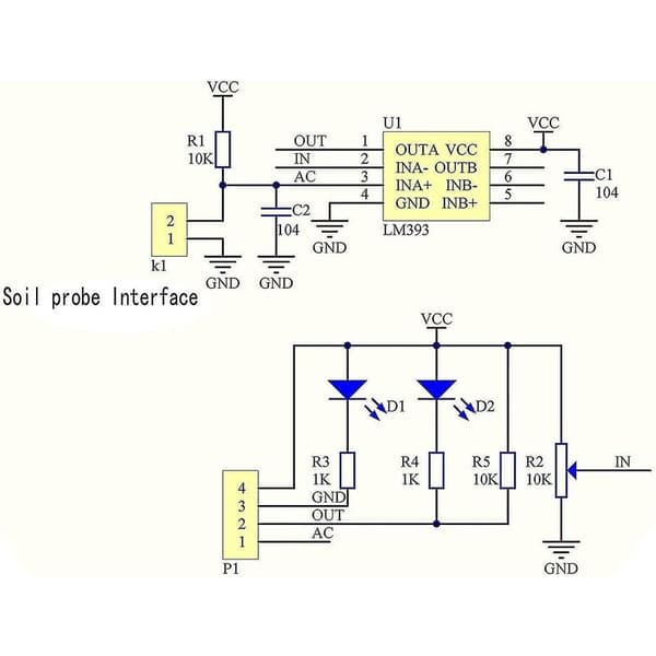 5 st jordfuktighetssensor fuktighetsdetektering vatten sensor modul Yl-69 sensor och Hc-38 modul för Arduino