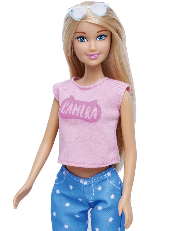 Anlily Docka med Jeans, multifärg