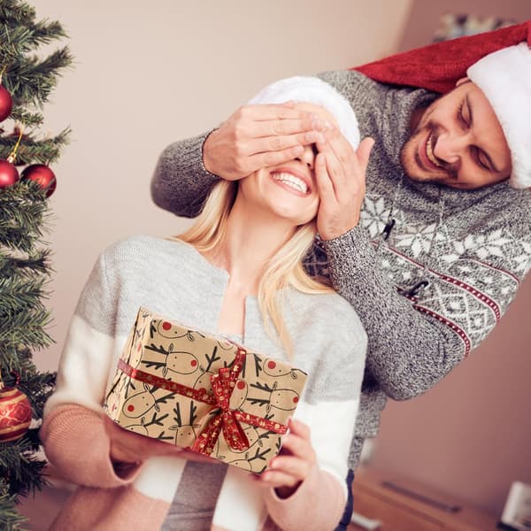 Kraftpappersrullar för julklappar, 43 cm × 3 m Återvinningsbart presentpapper med fina mönster för barnpresentinslagning