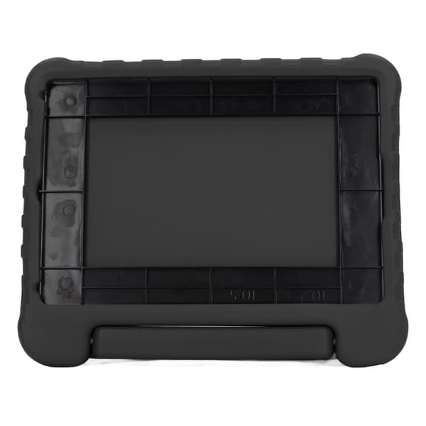 Tablet Case with Handle User-Friendly Shockproof Comfortable Exquisite Feel Precise Cut Protective Cover Black for IOS Tablet 10.2