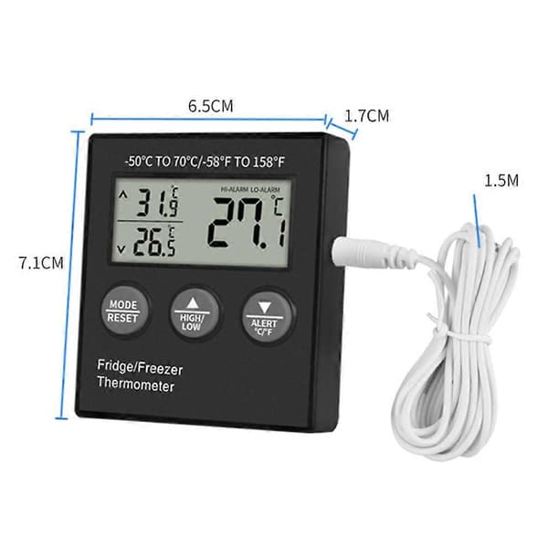 Mini Fridge Thermostat Electronic Digital Thermometer for Household Refrigerators High Low Temperature Alarm -50-70