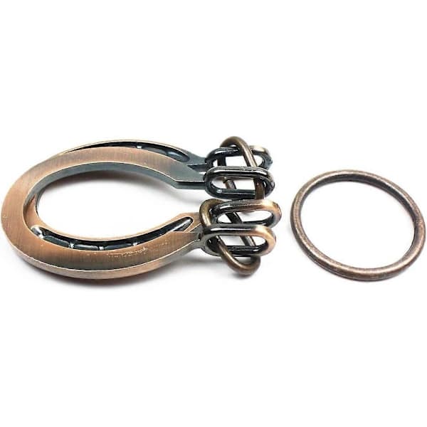 Tradisjonell hjernetrim, klassisk metallsko-puslespill (bronse, normal)