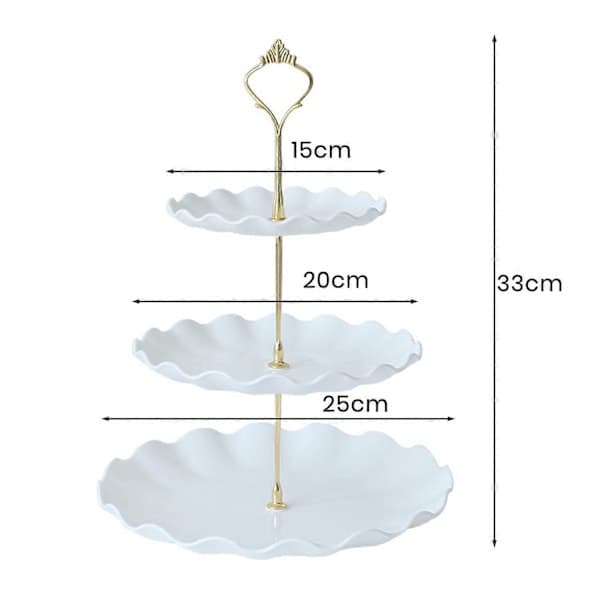 Cake Stand Tower Dessert Stand BPA-Free Large Capacity Easy Assembly Cake Stand Multicolor Multicolor