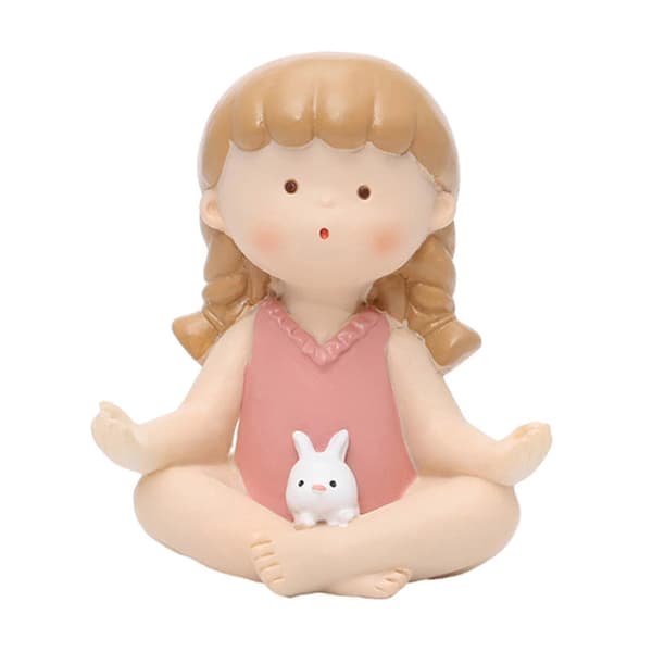 Staty heminredning yogaställning staty gåva Lotusstil