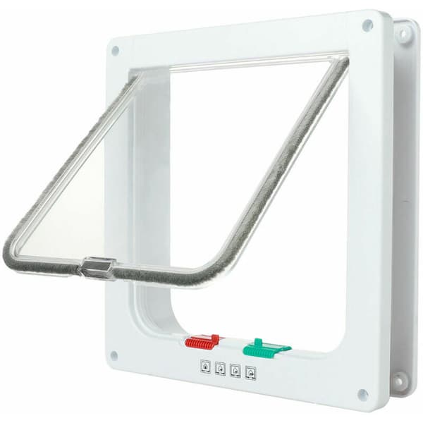 Smart kattedør hvid farve dør 20 x 19 cm