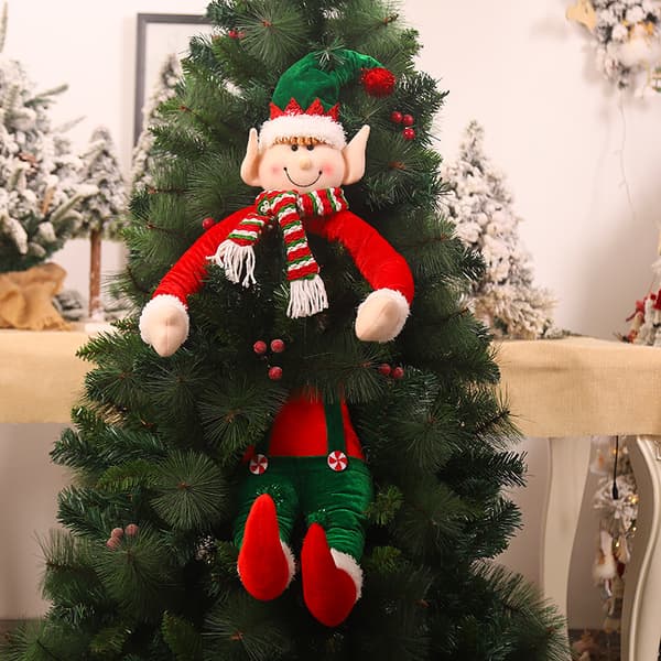 2 st julgransdekorationer, tomte, docka, tomtar, Chris