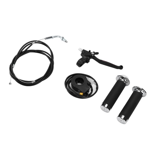 Throttle Clutch Handlebar Kit Waterproof Ergonomic Replacement for 49cc 60cc 66cc 80cc Motorized Bicycle