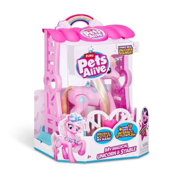 Zuru Pets Alive Min Magiska Enhörning och Stall_TF Multifärg 1 Multifärg 1