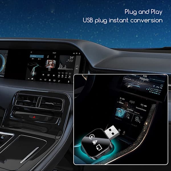 3-i-1 Trådløs Carplay Android Auto-adapter Øyeblikkelig Kablet Til Trådløs Konvertering Plug Play Mini Stabil Design For Kablet Carpl...