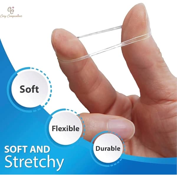 500 st gummiband, elastiskt hårband, litet hårband, transparent hårband, hårsnodd, transparent hårband, litet elastiskt band Clear