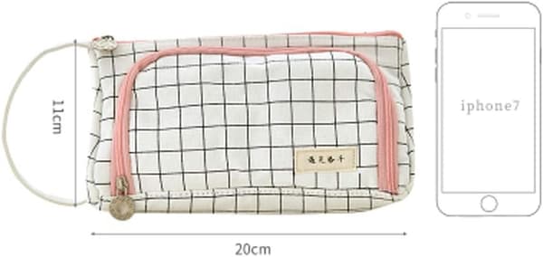 Canvas Pencil Case with Large Capacity