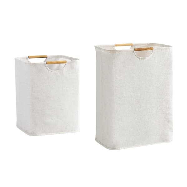Foldable Laundry Basket Portable Retractable Storage Basket Laundry Hamper - Size: M M
