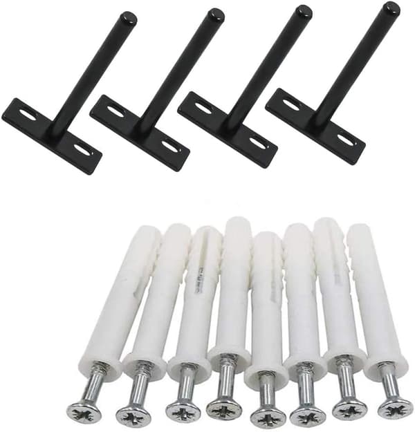 Floating Shelf Brackets 4pcs 10mm Wall Shelf Bracket Invisible Br