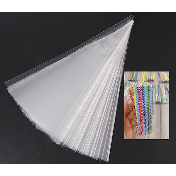 100-pak cellofanposer - transparente