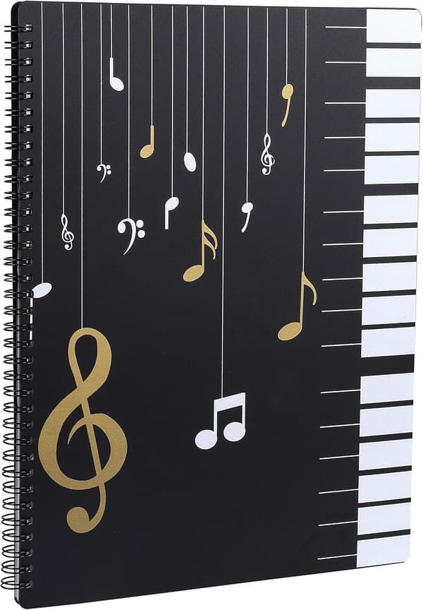 Musikmappe A4-format Papirmappeholder til Opbevaring af Noder-yux