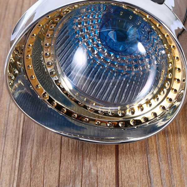 12V Motorsykkel Forkrommet Spot Light Frontlykt Billampe Tilbehør