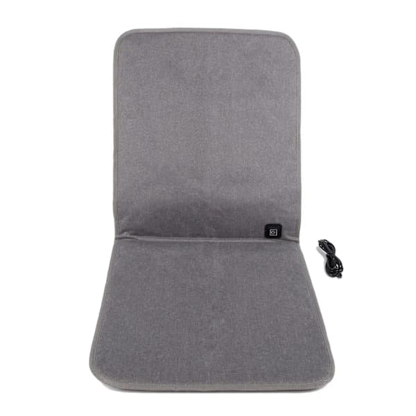 Heating Pad Office Chairs Seat Cushion 43x90cm with USB Cable Fast Heating Electric Winter Warm Adjustable Grey