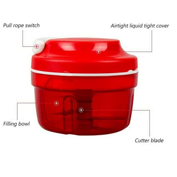 Ingenio 5-sekunders hakker uten strøm | Kapasitet: 900 ml | KLB