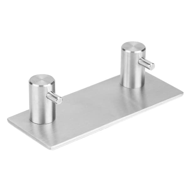 Stainless Steel Wall Hooks for Towel, Clothes, Hat, Double Hook Hanger