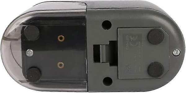 Elektrisk blyantspidser med LED-lys, der lyser under spidsning (sort)