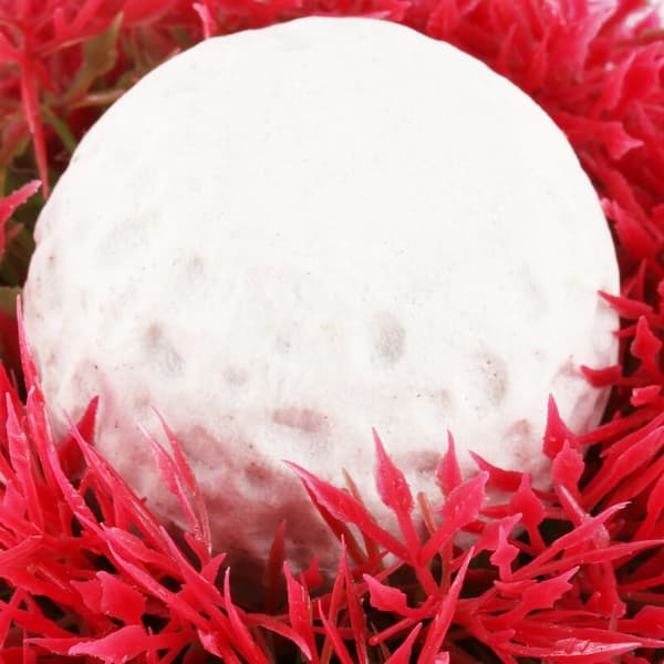 Aquarium Ceramic Artificial Red Ball Base Water Plant Grass