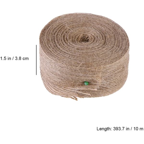2 Naturlige Jute Knoppvaser til Ure, Kompatible med Garmin