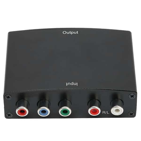 YPBPR til High Definition Multimedia Interface-omformer Video Audio 1080P datatilbehør 100-240VEU-plugg