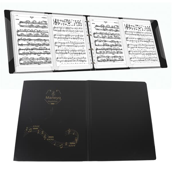 Music Sheet Folder A4 Size Piano Music Folder Removable 4 Pages Expand Paper File Storage Holder