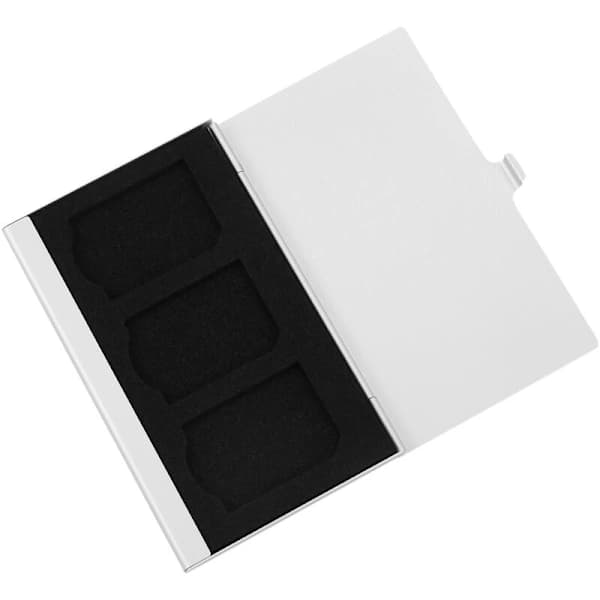 Aluminium Alloy Memory Card Holder for SD Cards 3 pcs