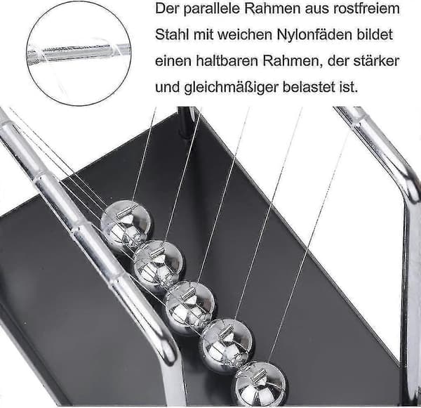 Newton Kulpendel Stor Newton Pendel Kulelek Med Base 18cm