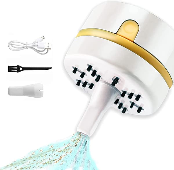 Handheld Car Vacuum Cleaner (White), USB Rechargeable Mini Va DXGHC