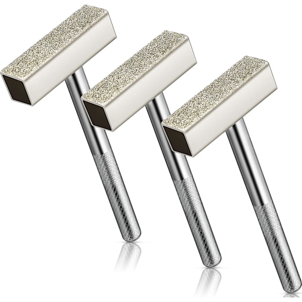 3-piece Diamond Dressing Tool for Grinding Wheels, Silver