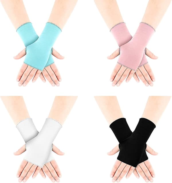UV-beskyttelseshansker Håndleddslengde Solbeskyttelse Kjørehansker Unisex Fingerløse