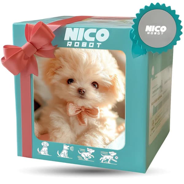 Robot Puppy, My Realistic Robot Dog, Electronic Interactive Dog with Walking Sounds. White White
