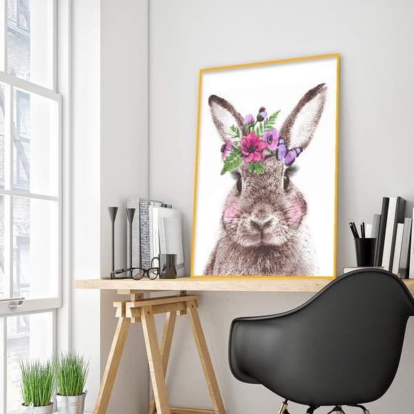Påsk, 5D Diamantmaleri Kit Dyr Kanin, 30x40 cm (stil 4)