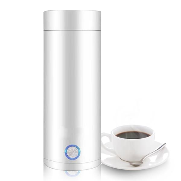 Travel Kettle, Portable Water Heater 400ml, 3 in 1 Mini Electric Kettle with Keep-Warm Function, White