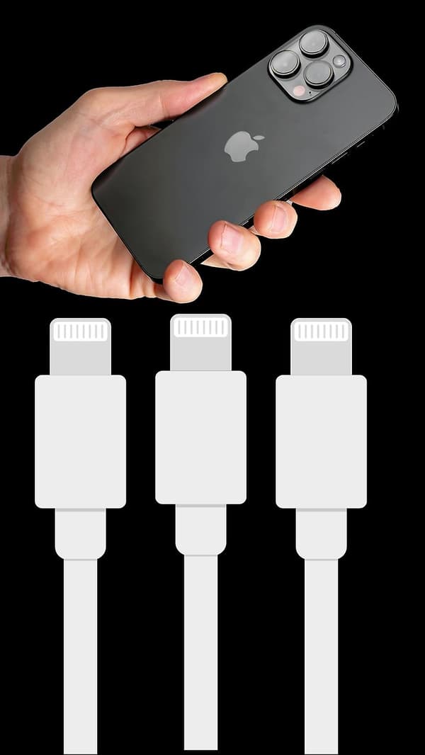 USB-oplader IPHONE KABEL x3 lightning
