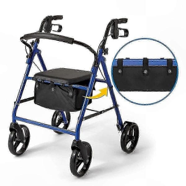 Gåtaske til firehjulet rollator - Holdbar og nem at installere