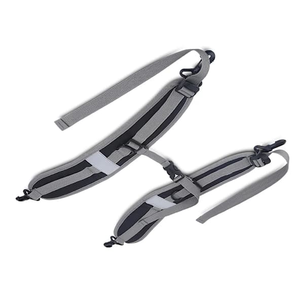 Durable Nylon Backpack, Adjustable Straps, Belt, Repair Parts, Accessories (Black+Grey)
