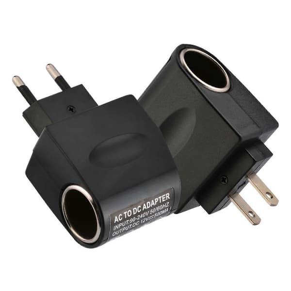 AC 220V til DC 12V Adapter Bil Cigarettænder Konverter Stik Sikker Strøm
