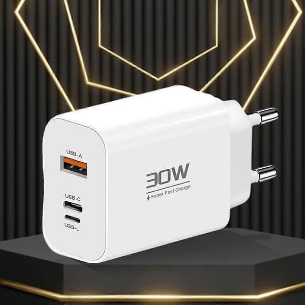 Fast Charger Compatible with iPhone 15 Compatible with Huawei P50 Pro Compact PD 30W High Power Reverse Charging Efficient Phone Charging Adapter Compati
