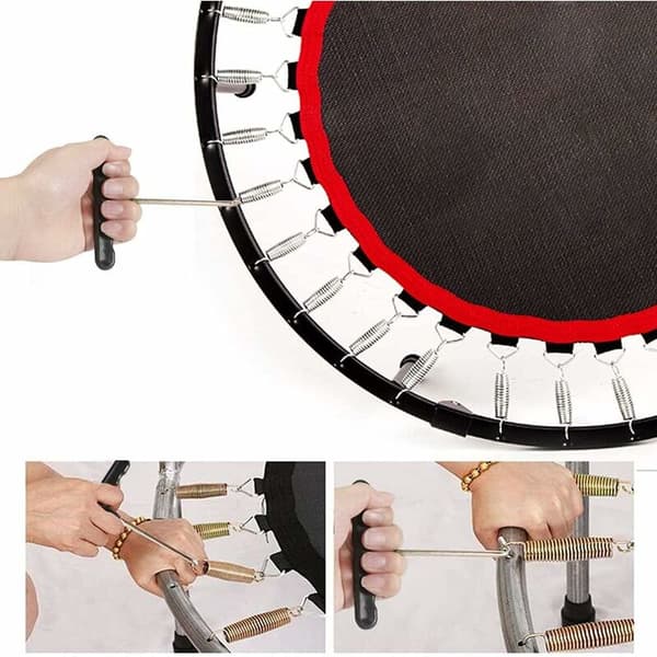 Trampoline Spring Puller T-Hook, Trampoline Tool Metal Tent Stake Puller for T-Hook, Hand Tool T-Hook Adjustment Spring Puller Kit