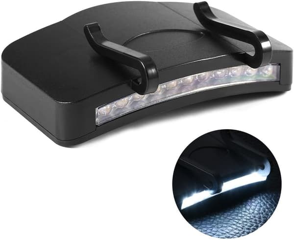 Hatteclips Kasketlampe/Lygte/Pandelampe, 11 LED, til Fiskeri