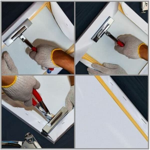Canvas Stretching Pliers - 20 x 12 cm - Large Metal Alloy Upholstery Tool Spring Clamp with Padded Handles for Canvas and Frames