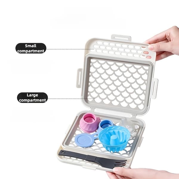 Dishwasher Basket for Cutlery - Expandable Mesh Organizer for Small Kitchen Utensils