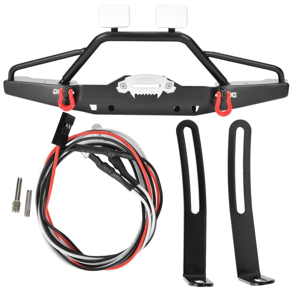 Metall Frontfanger med LED-lys Tilbehør Passer til Axial SCX10 II 90046 RC Bil