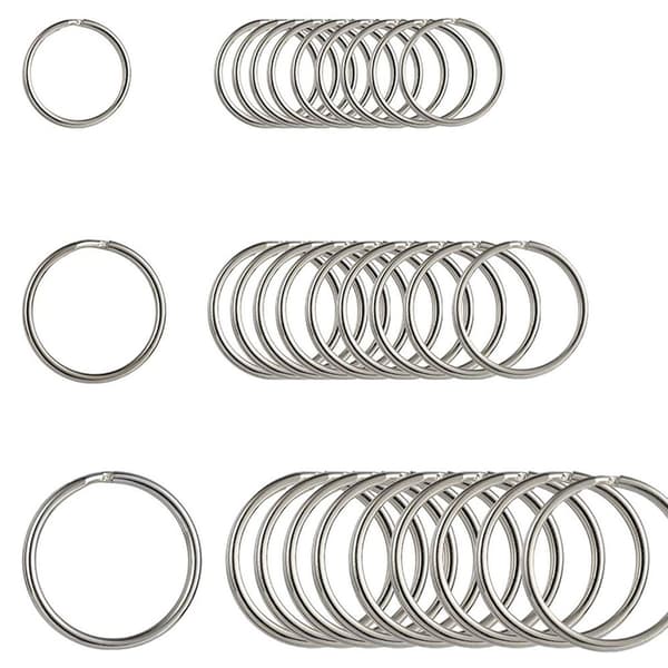 Thursday April 30th Round Flat Rings Set Metal Split Ring Sta KLB