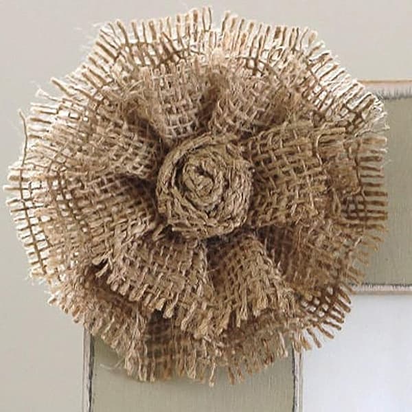 15 cm x 9 m bred burlap – rustikk båndrull for DIY-håndverk