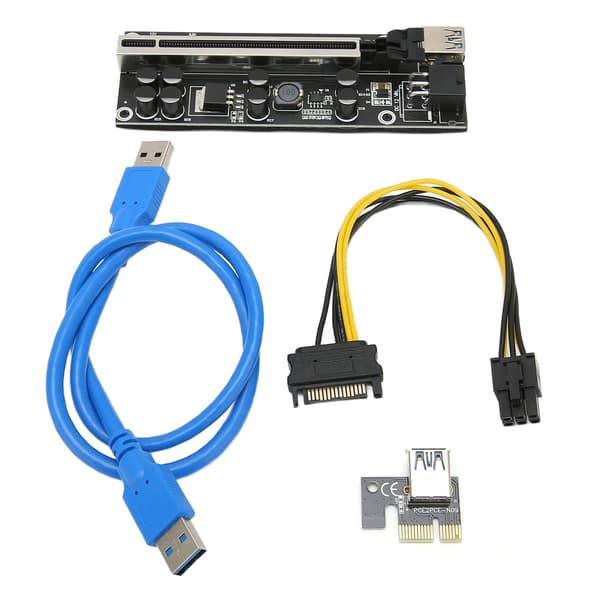 PCIE Riser Stabil 8 FP-kondensatorer Forgyldt USB3.0-grænsefladeadapterkort til Win 7 til Win 8 til Win10 til Win XP