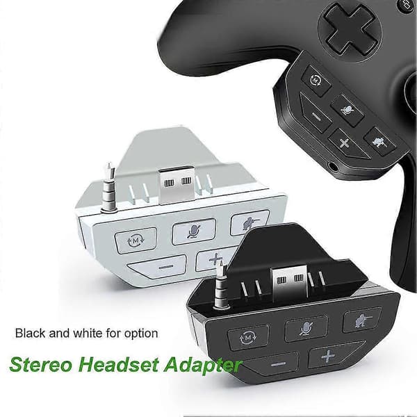 Stereolydforbedrer for One med 3,5 mm konverteringshode Headsetadapter (hvit)